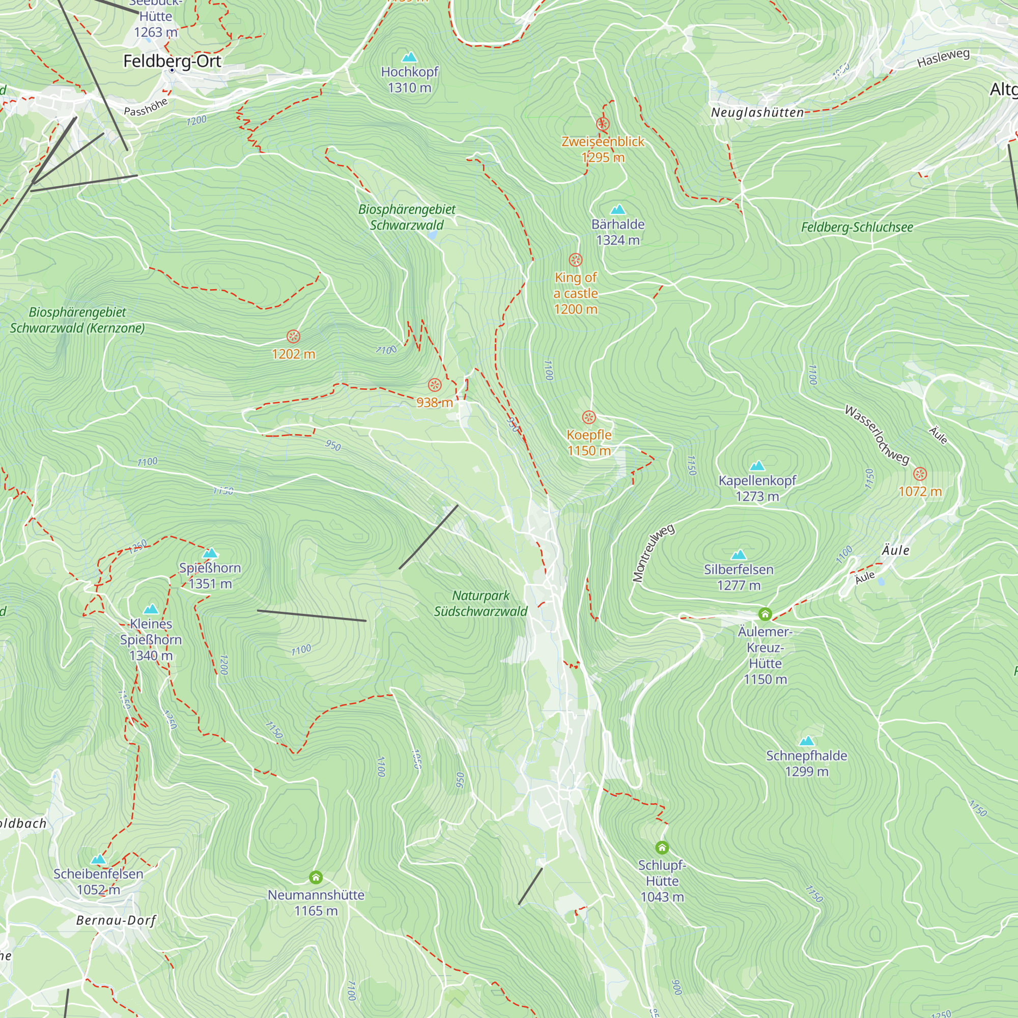 Vesperhütte map