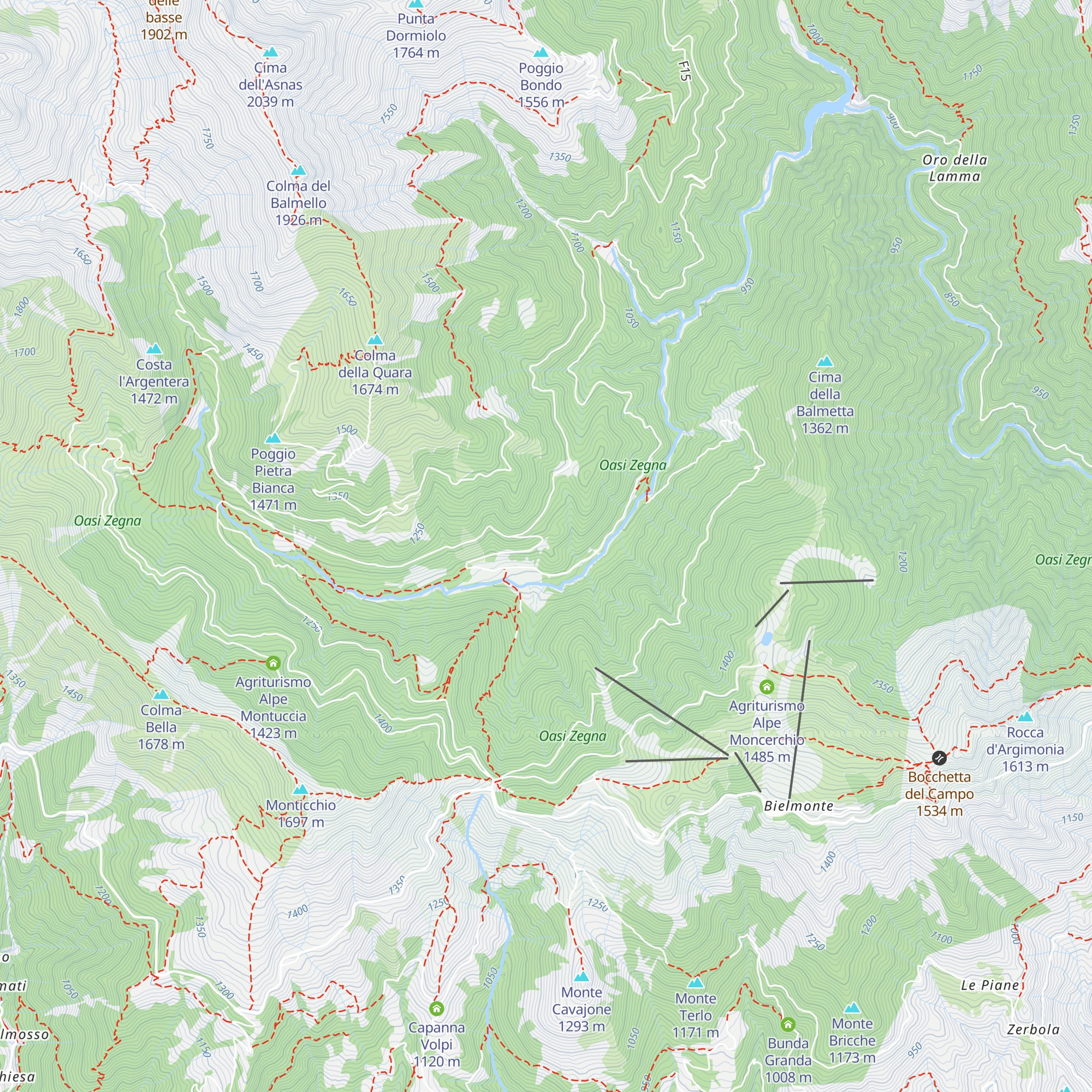 Casermetta Forestale map