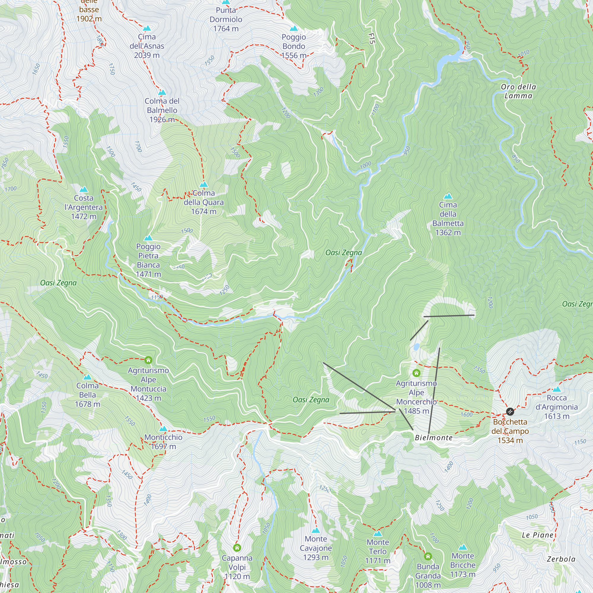 Casermetta Forestale map