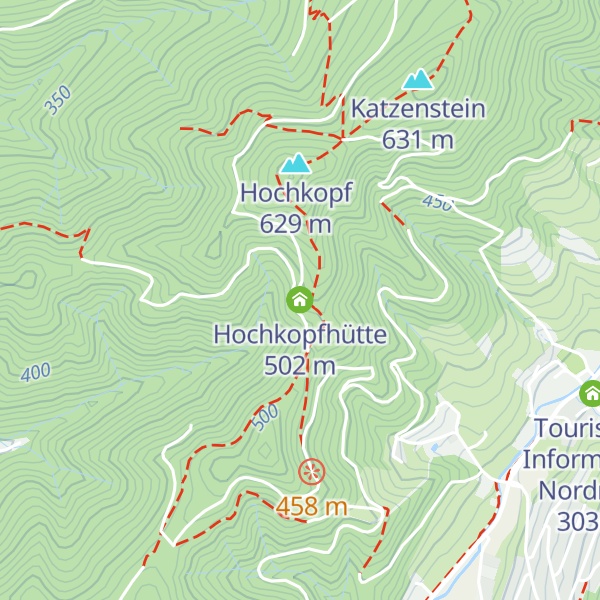 Map of Hochkopfhütte