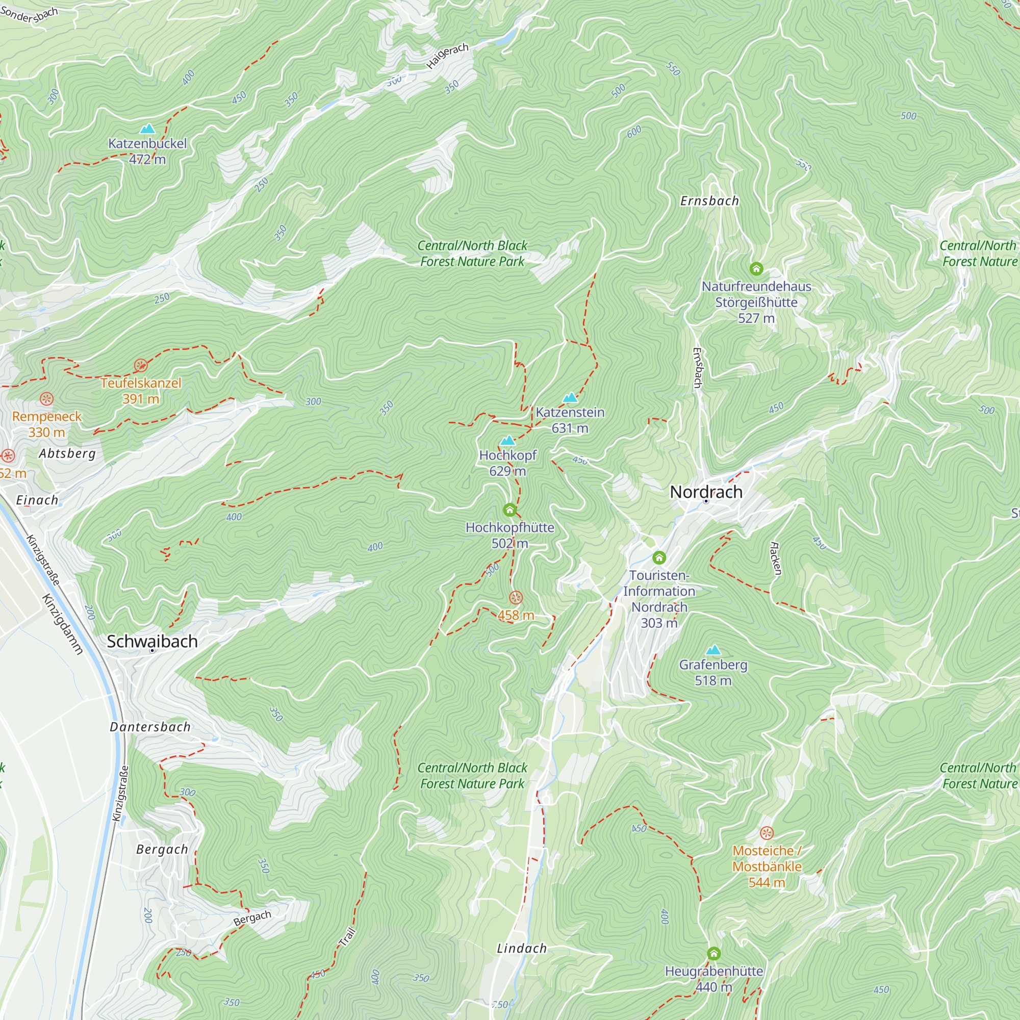 Hochkopfhütte map
