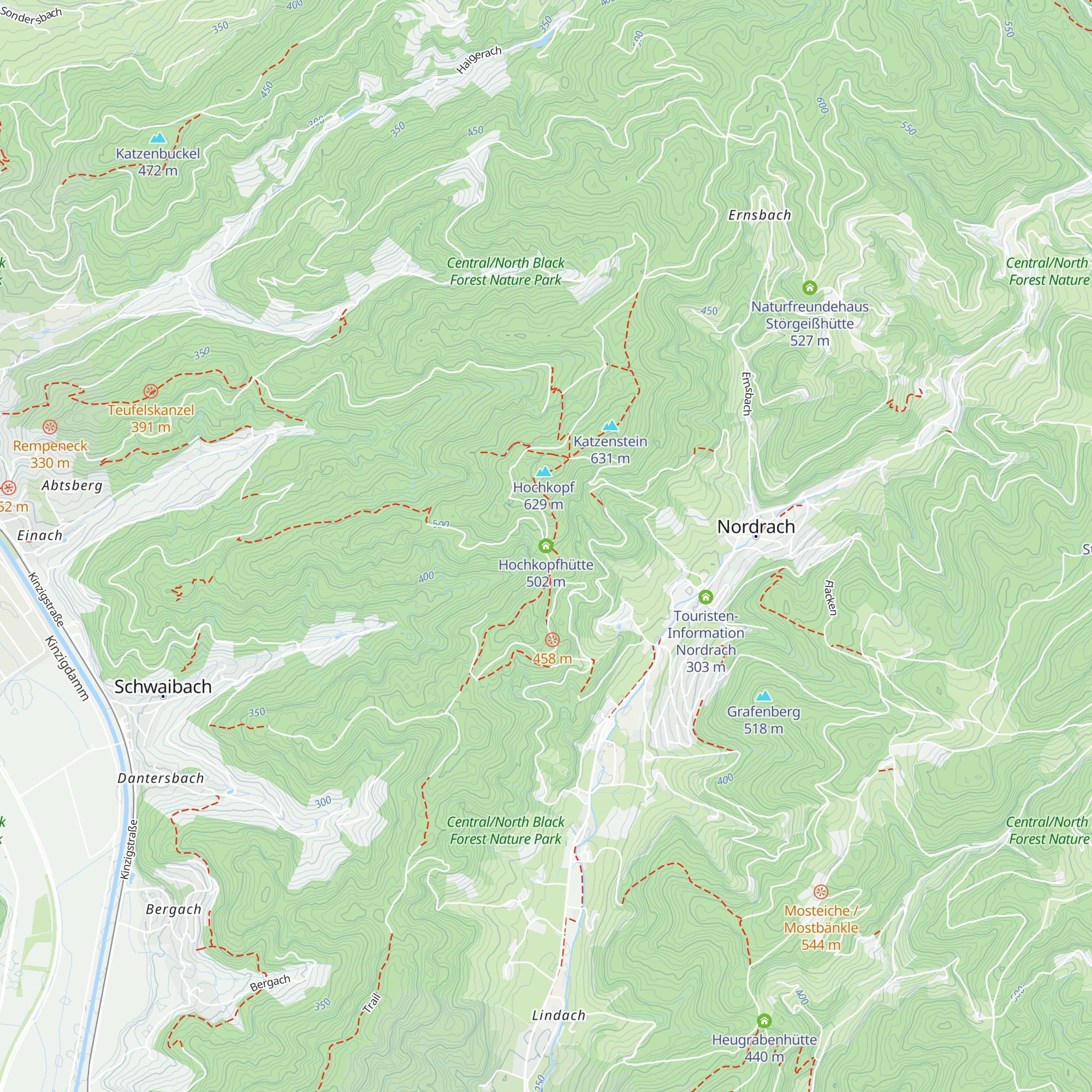 Hochkopfhütte map