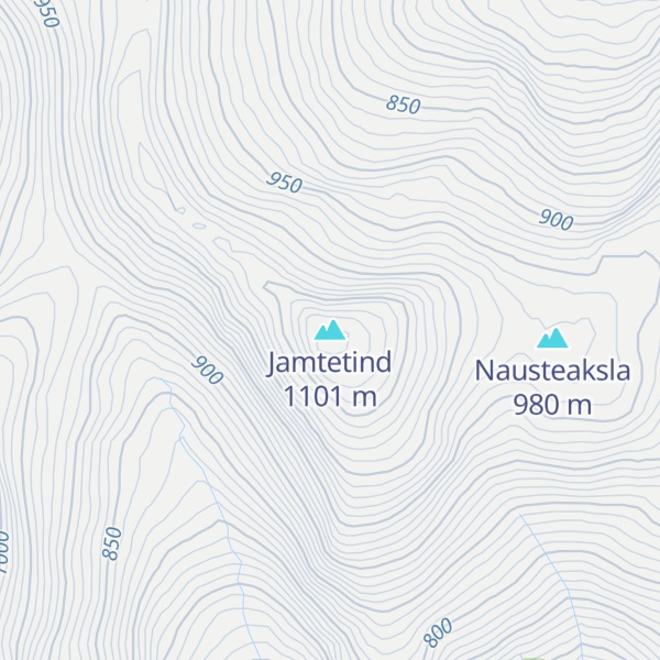 Map of Jamtetind