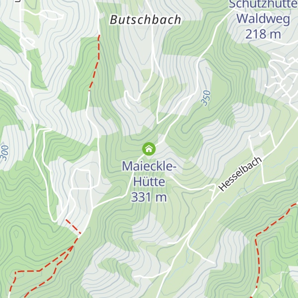 Map of Maieckle-Hütte