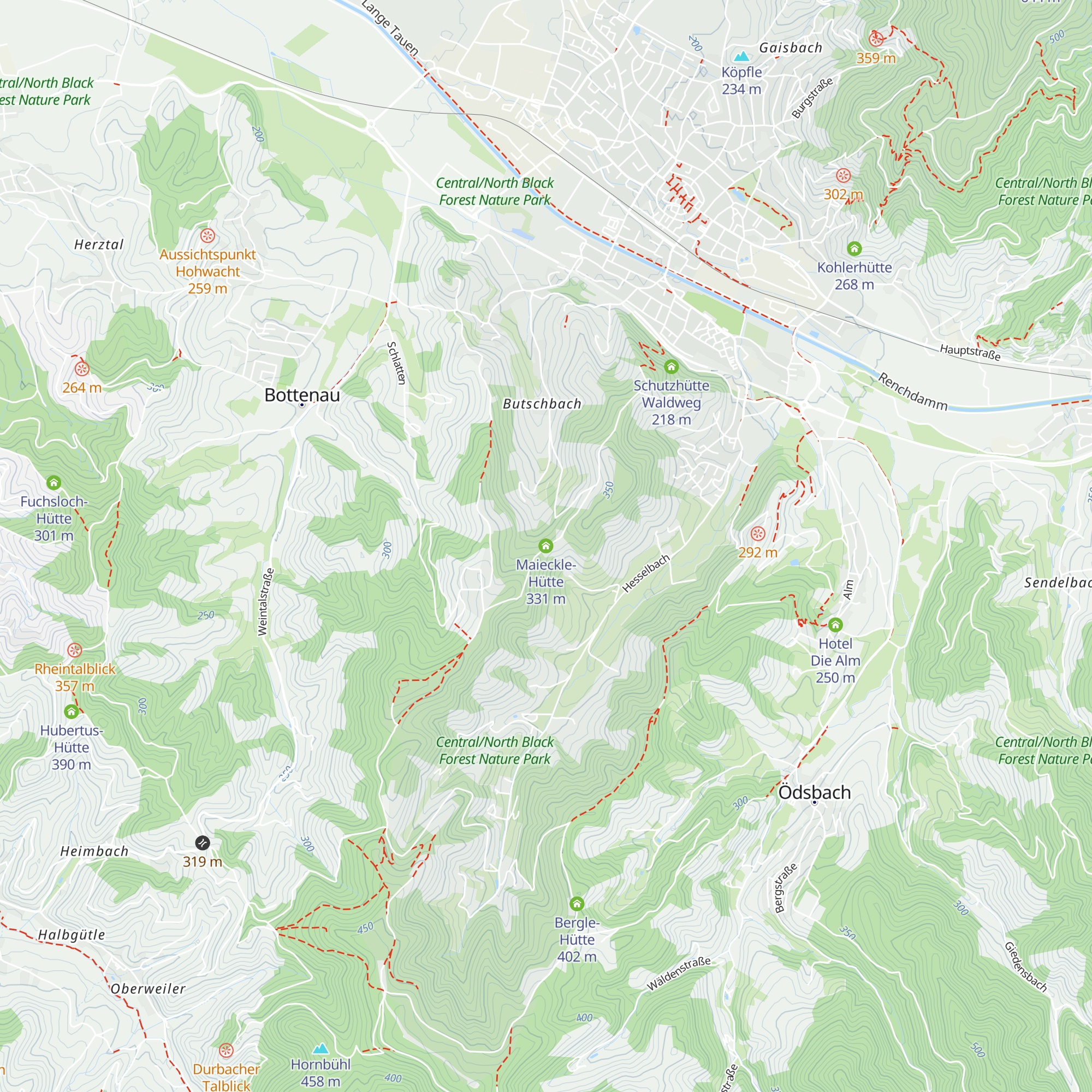 Maieckle-Hütte map