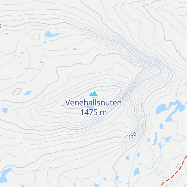 Map of Venehallsnuten