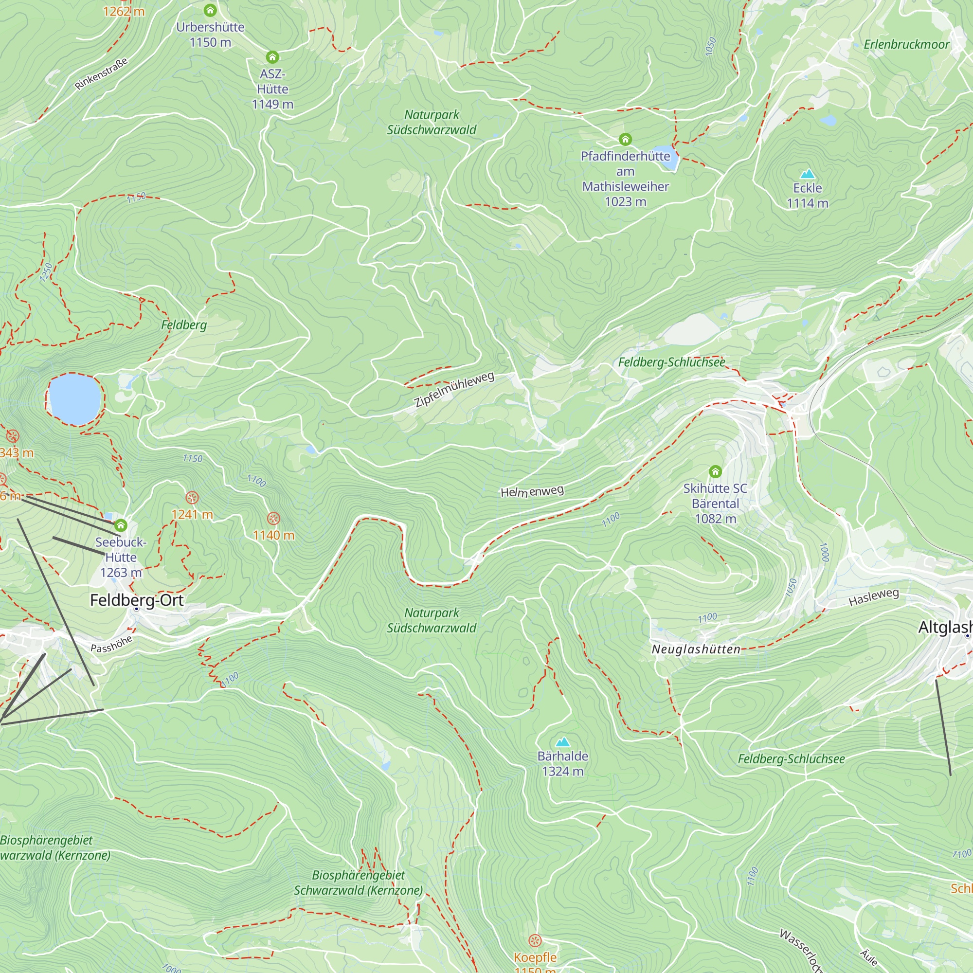 Wannenbach Hütte map