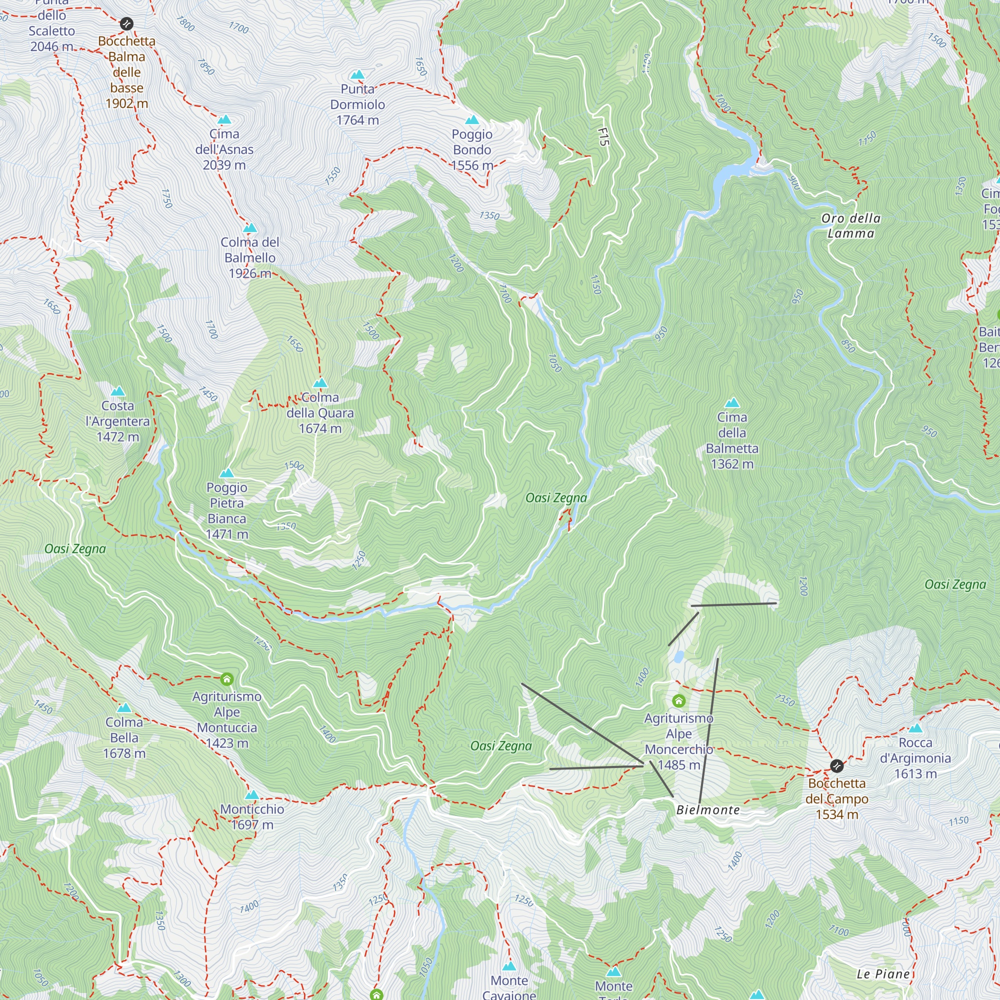 Casa Forestale map