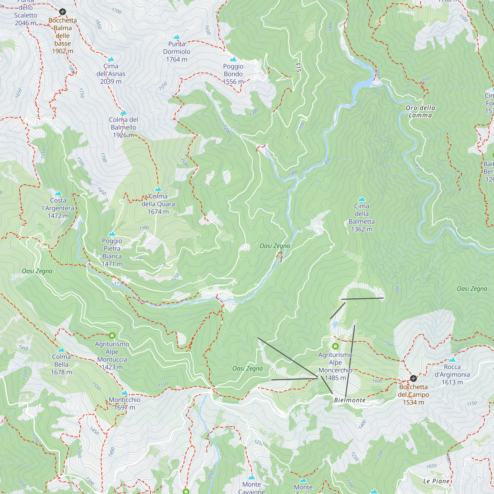 Casa Forestale map