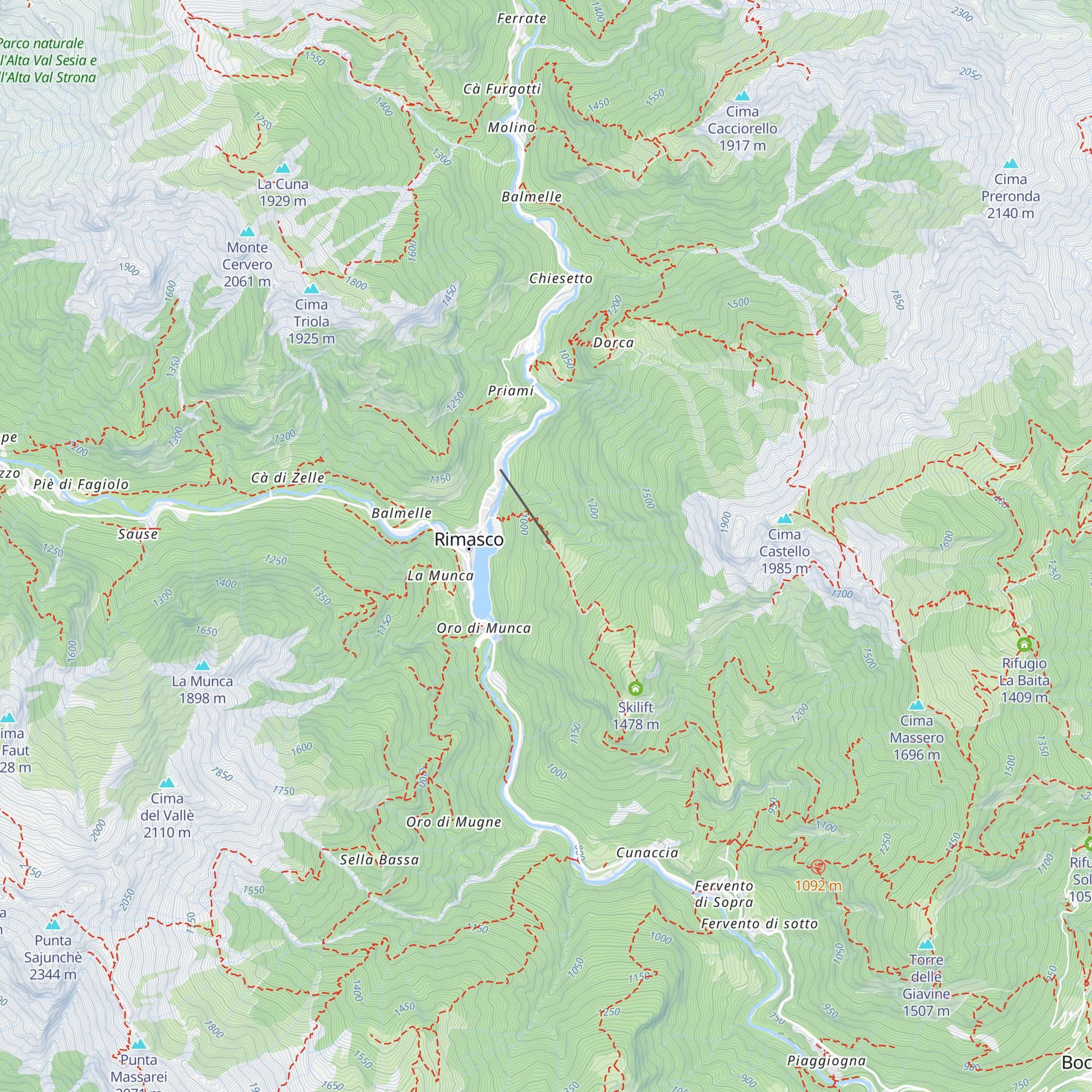 Rifugio Alpe Campo map