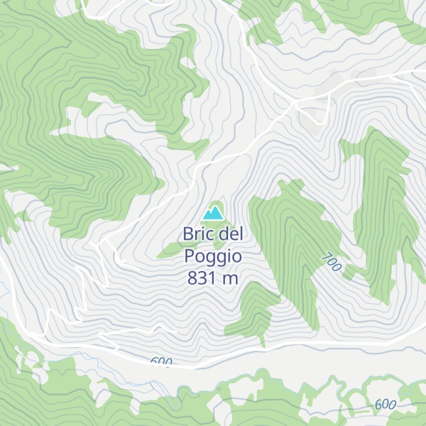 Map of Bric del Poggio