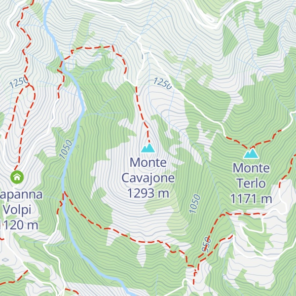 Map of Monte Cavajone