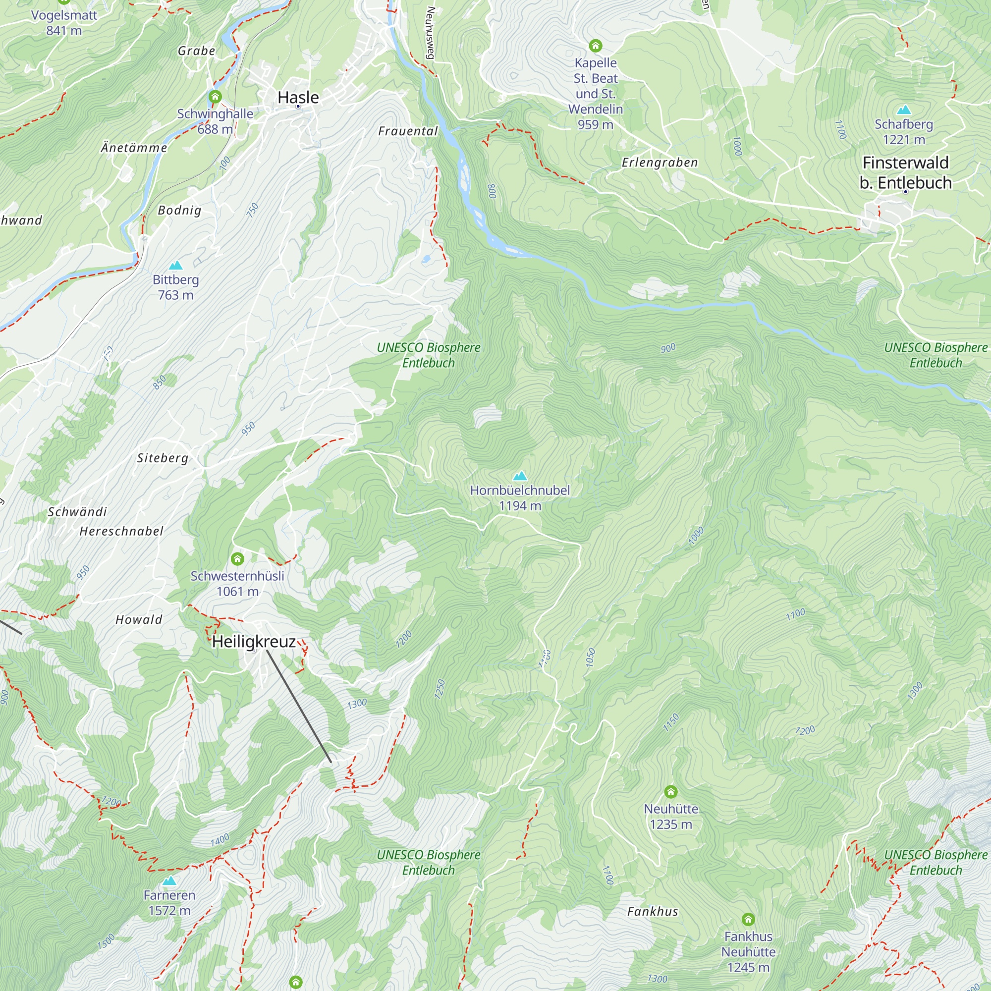 Hornbühl map