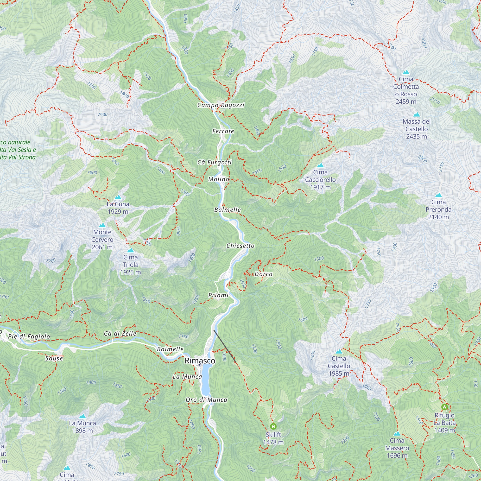 Baita dei Pescatori map
