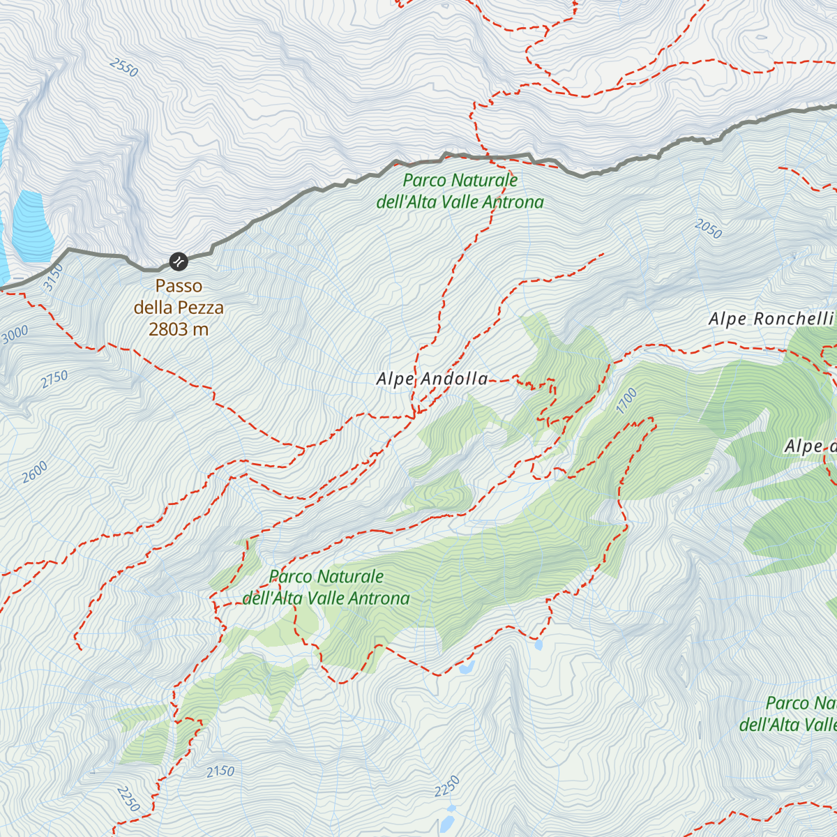 Rifugio Andolla map