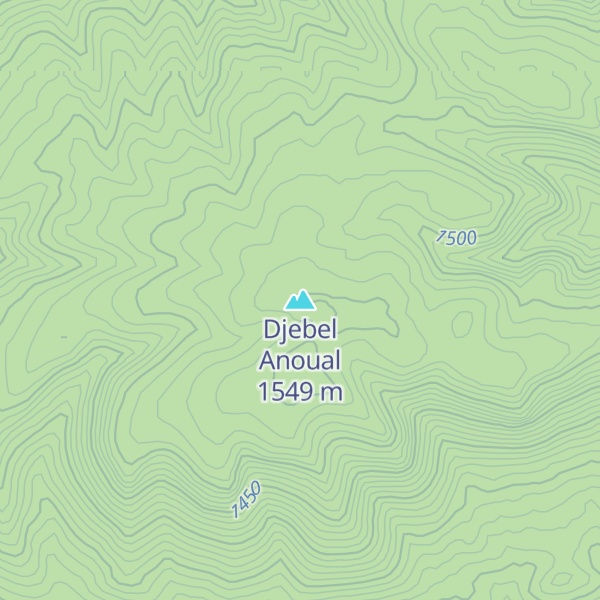 Map of Djebel Anoual