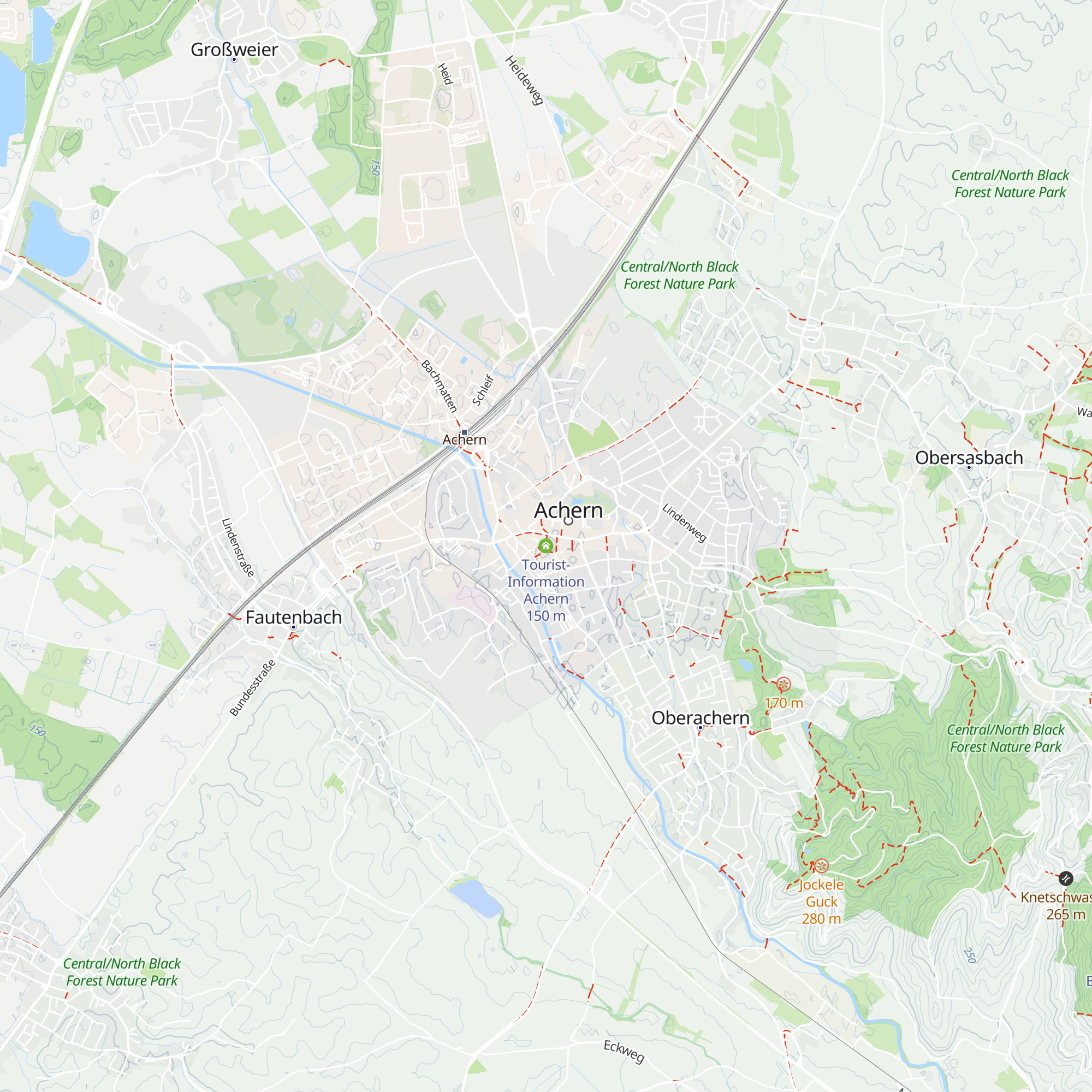 Tourist-Information Achern map