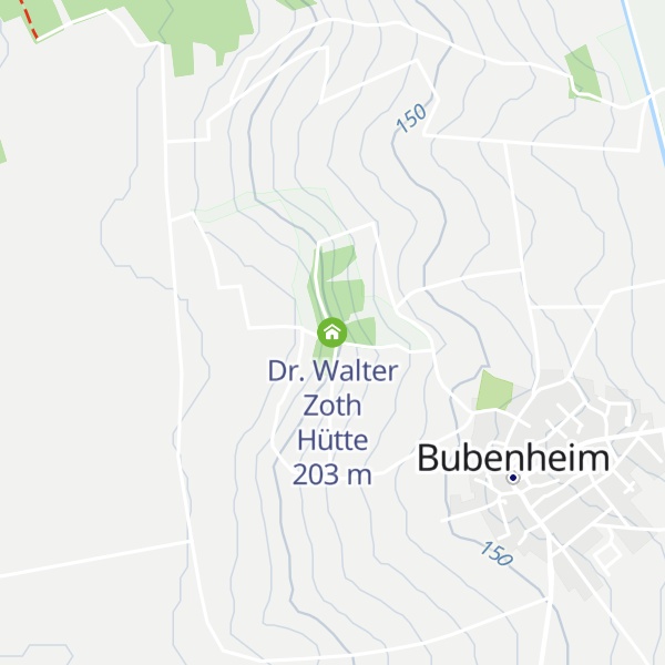 Map of Dr. Walter Zoth Hütte