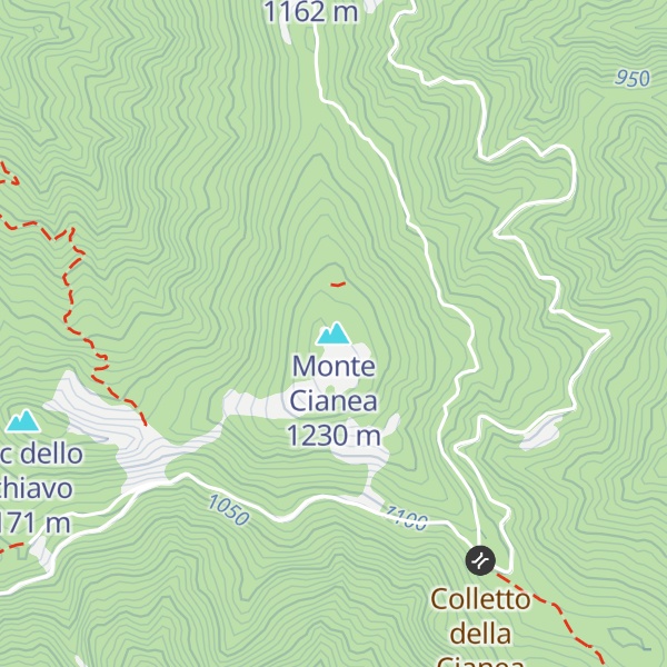 Map of Monte Cianea