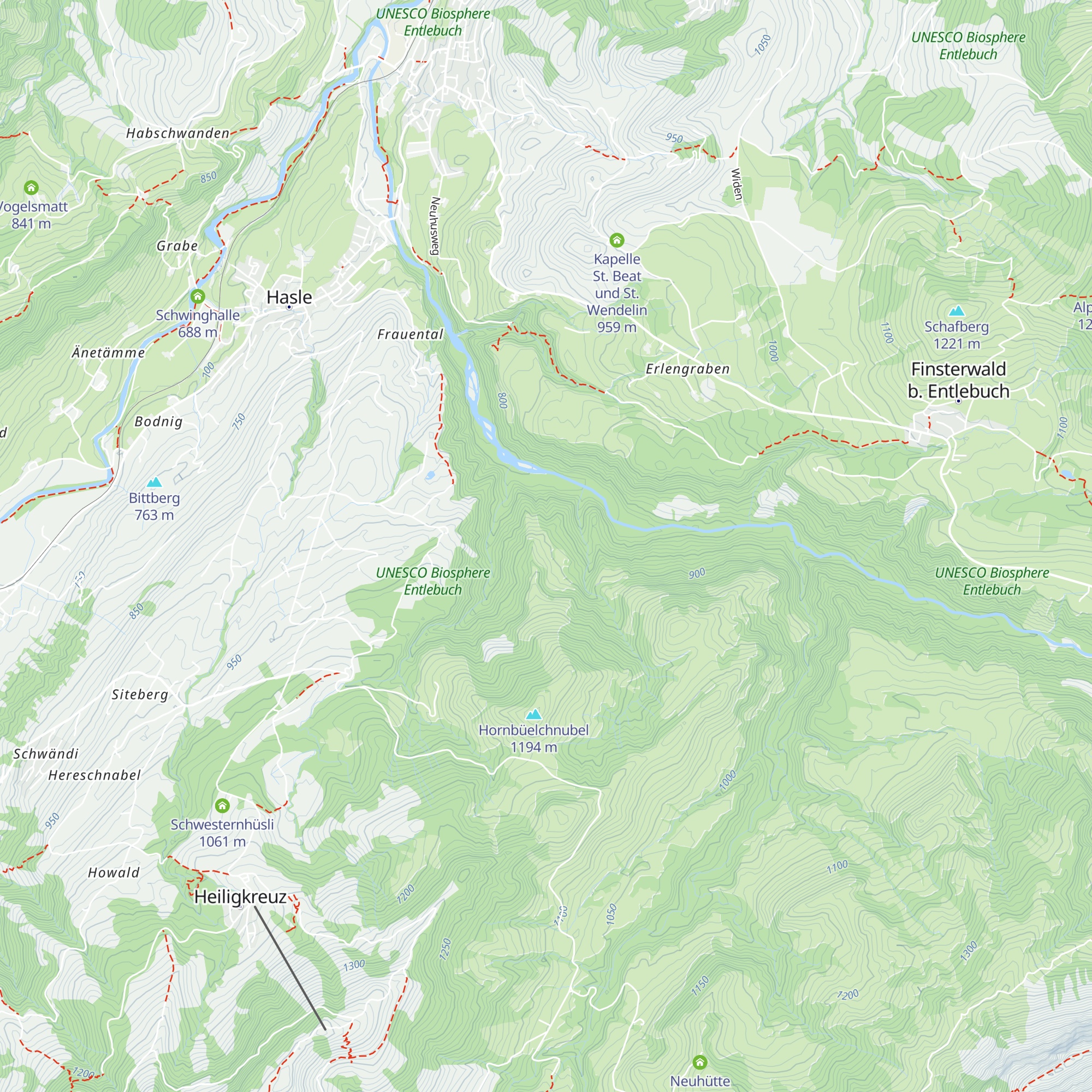 Under Nachzel map