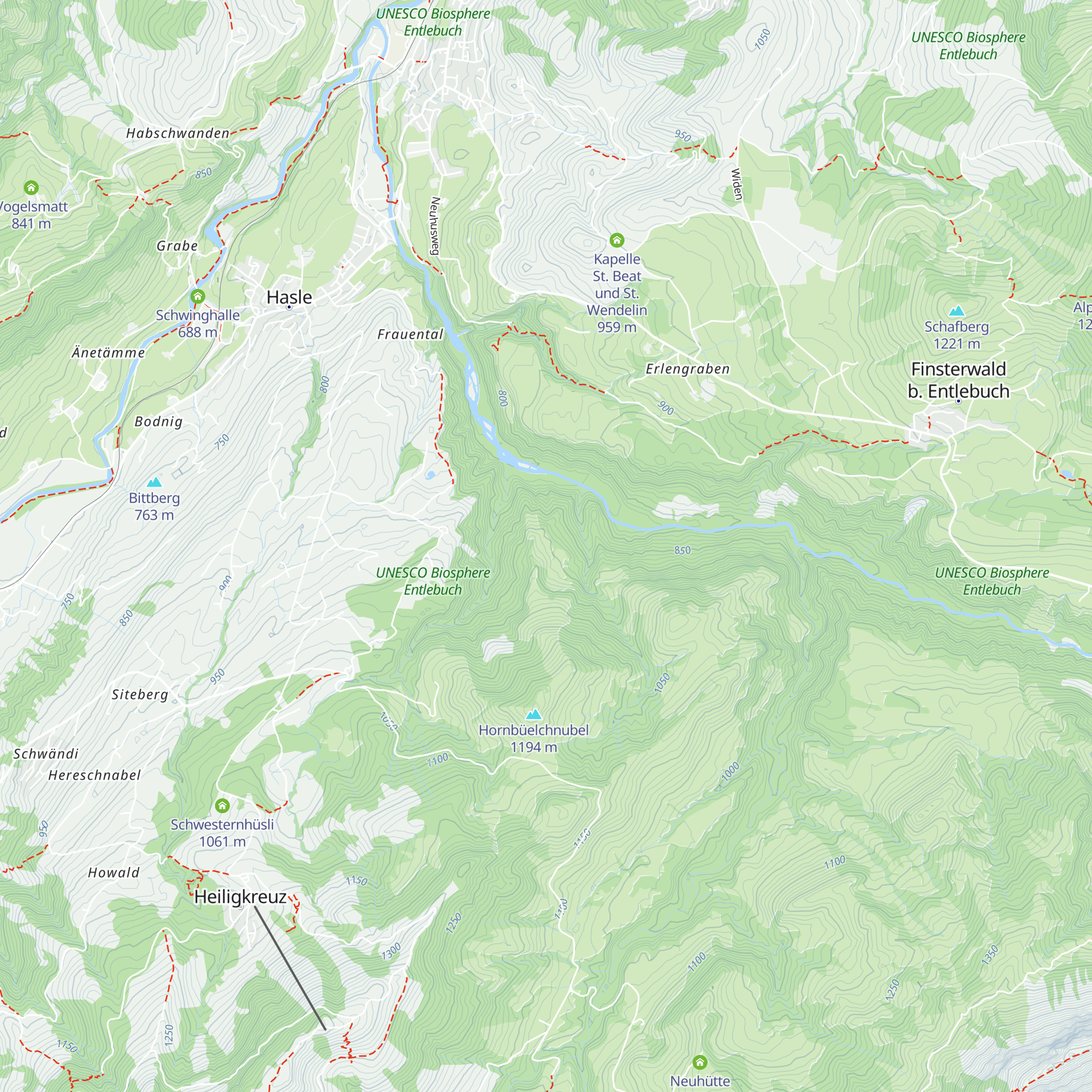 Under Nachzel map