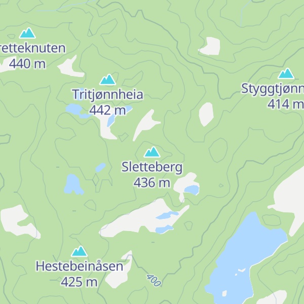 Map of Sletteberg
