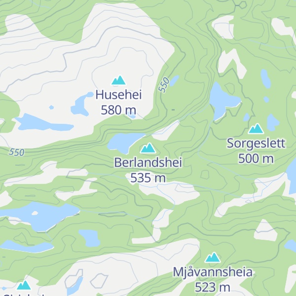 Map of Berlandshei