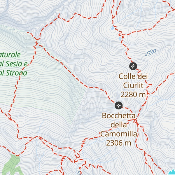 Map of Cimonetto