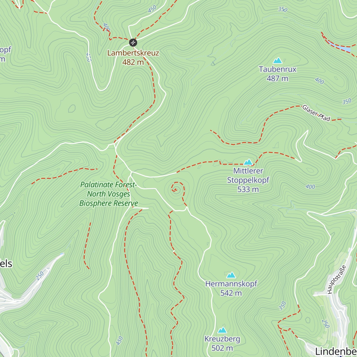 Hermanns-Hütte map