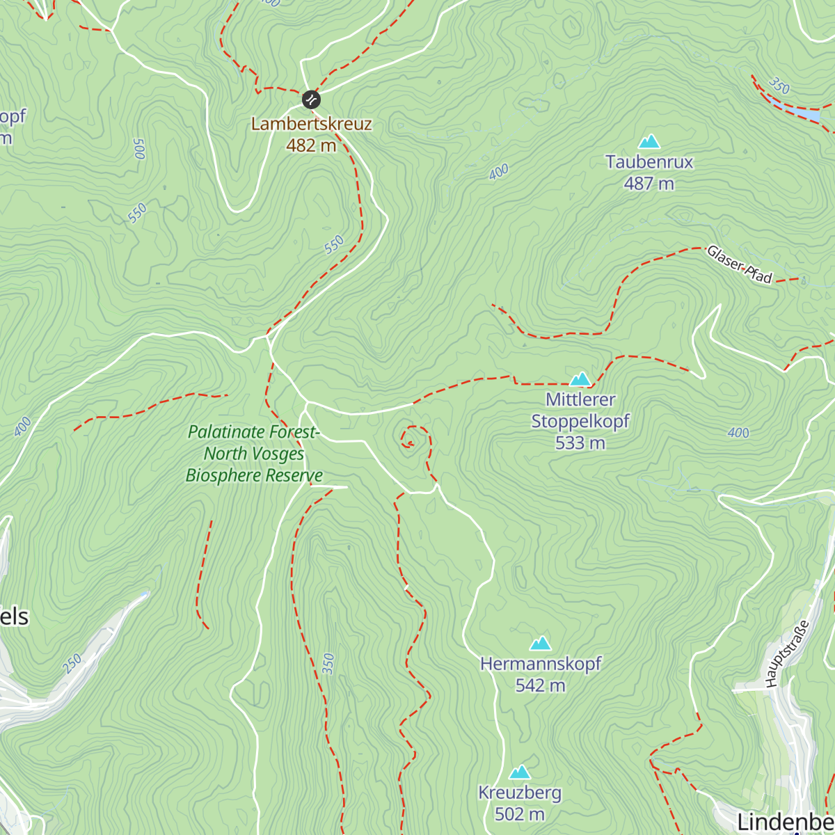 Hermanns-Hütte map