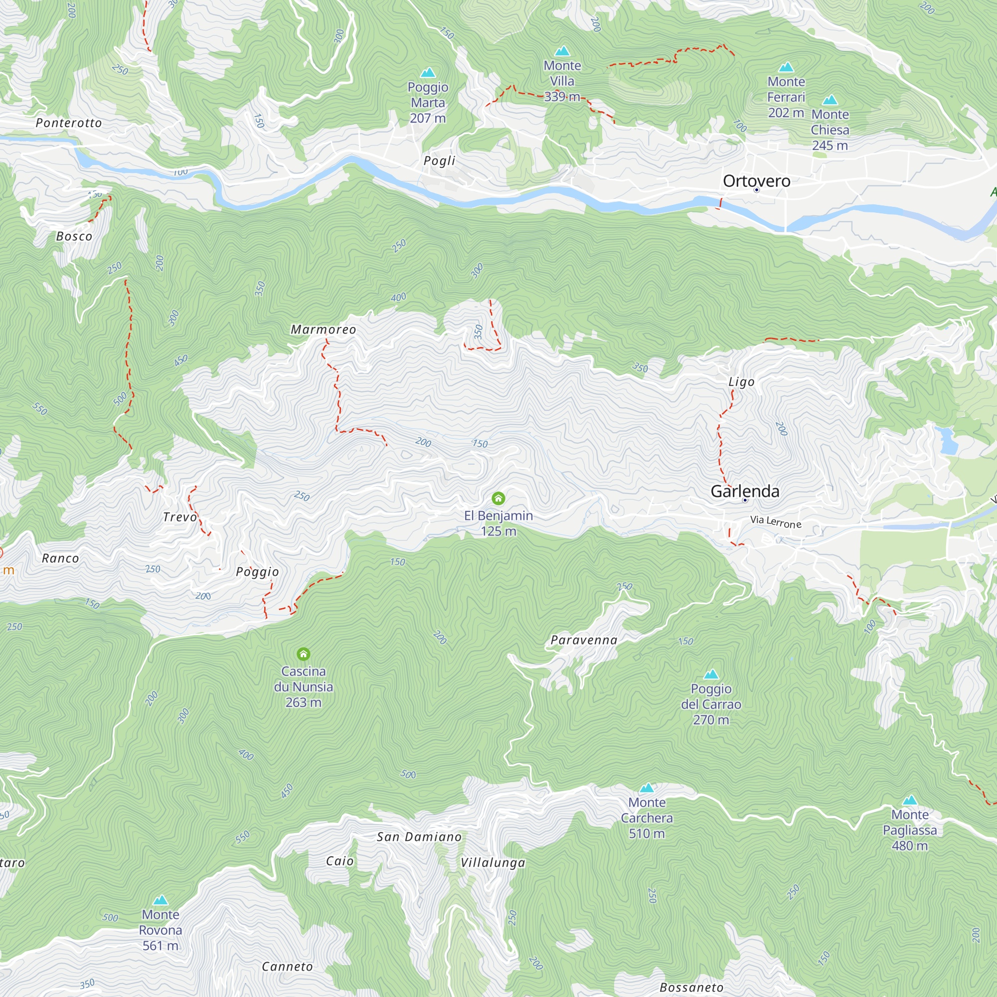 El Benjamin map