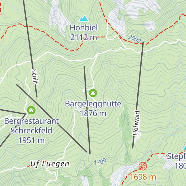 Map of Bärgelegghütte