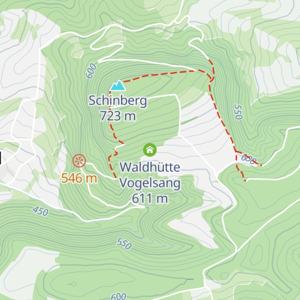 Map of Waldhütte Vogelsang