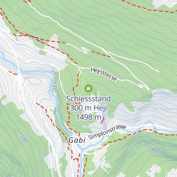 Map of Schiessstand 300 m Heji