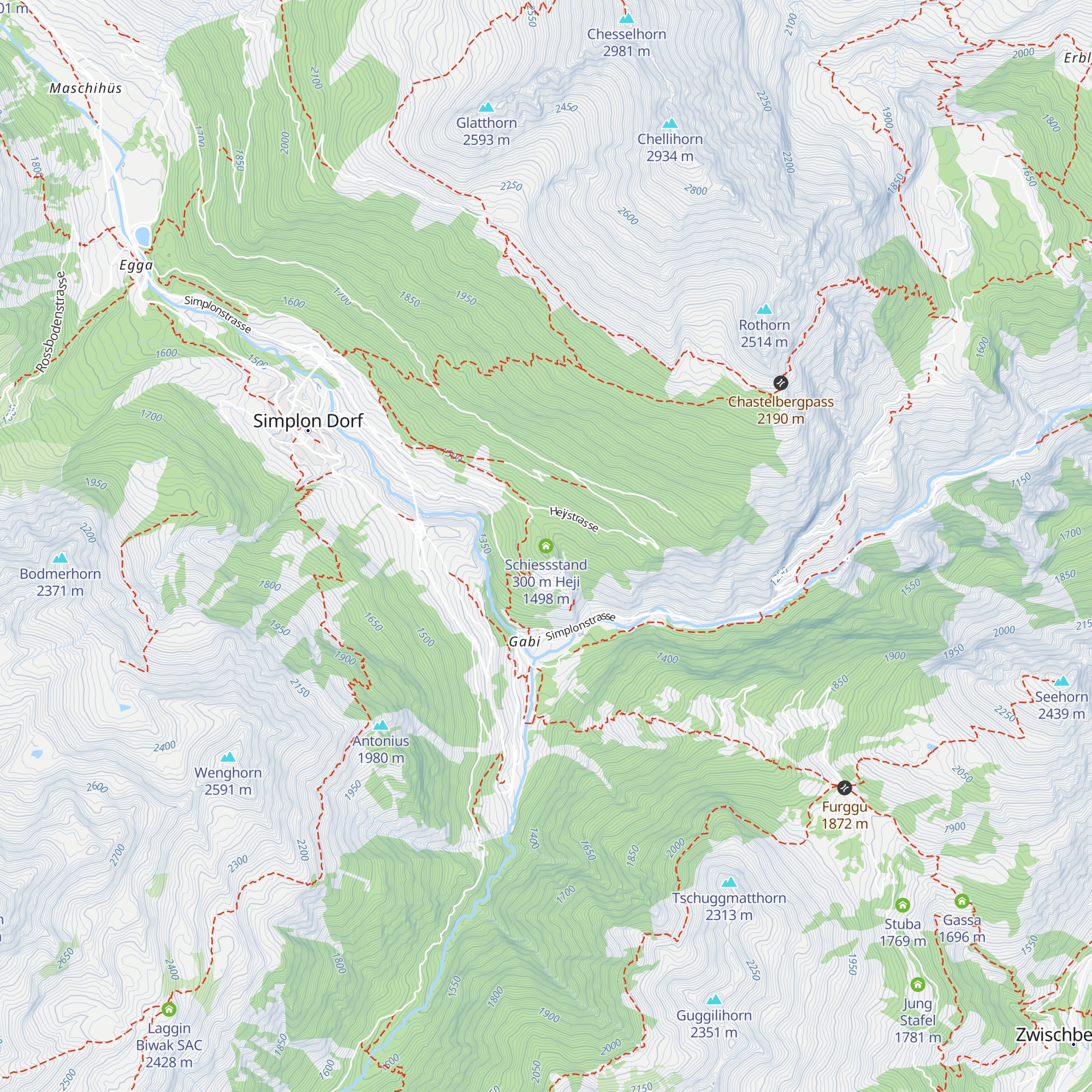 Schiessstand 300 m Heji map