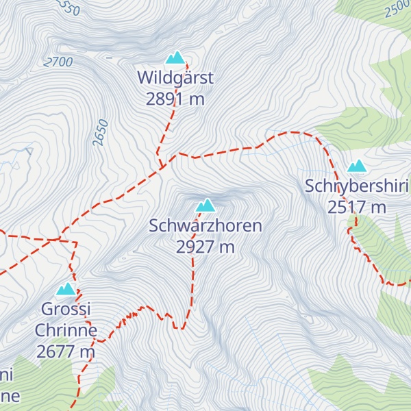 Map of Schwarzhoren