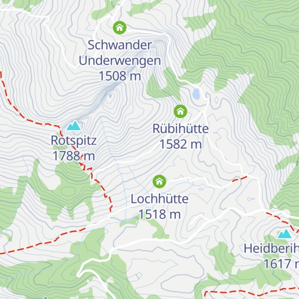 Map of Alpwirtschaft Glaubenbielen