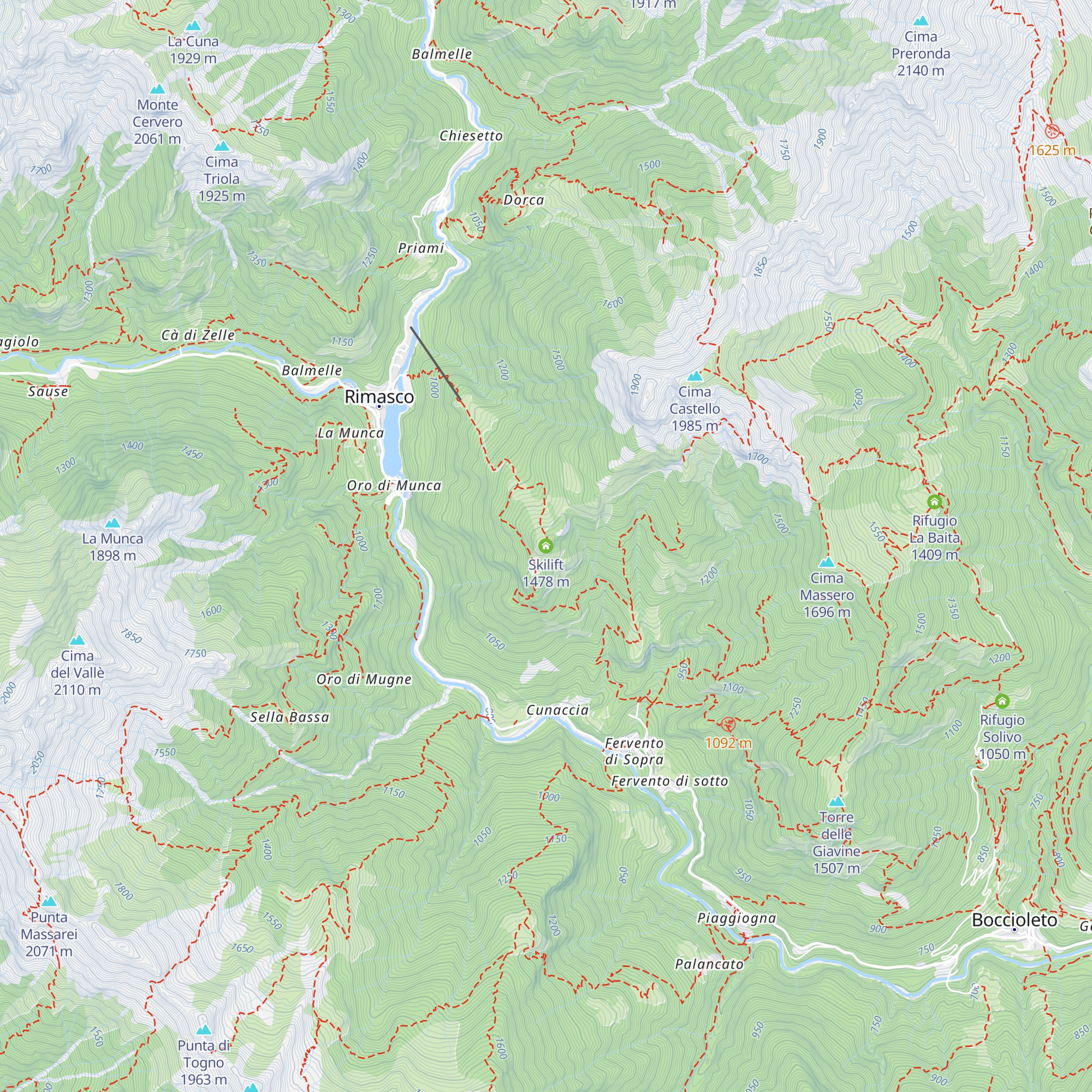 Skilift map