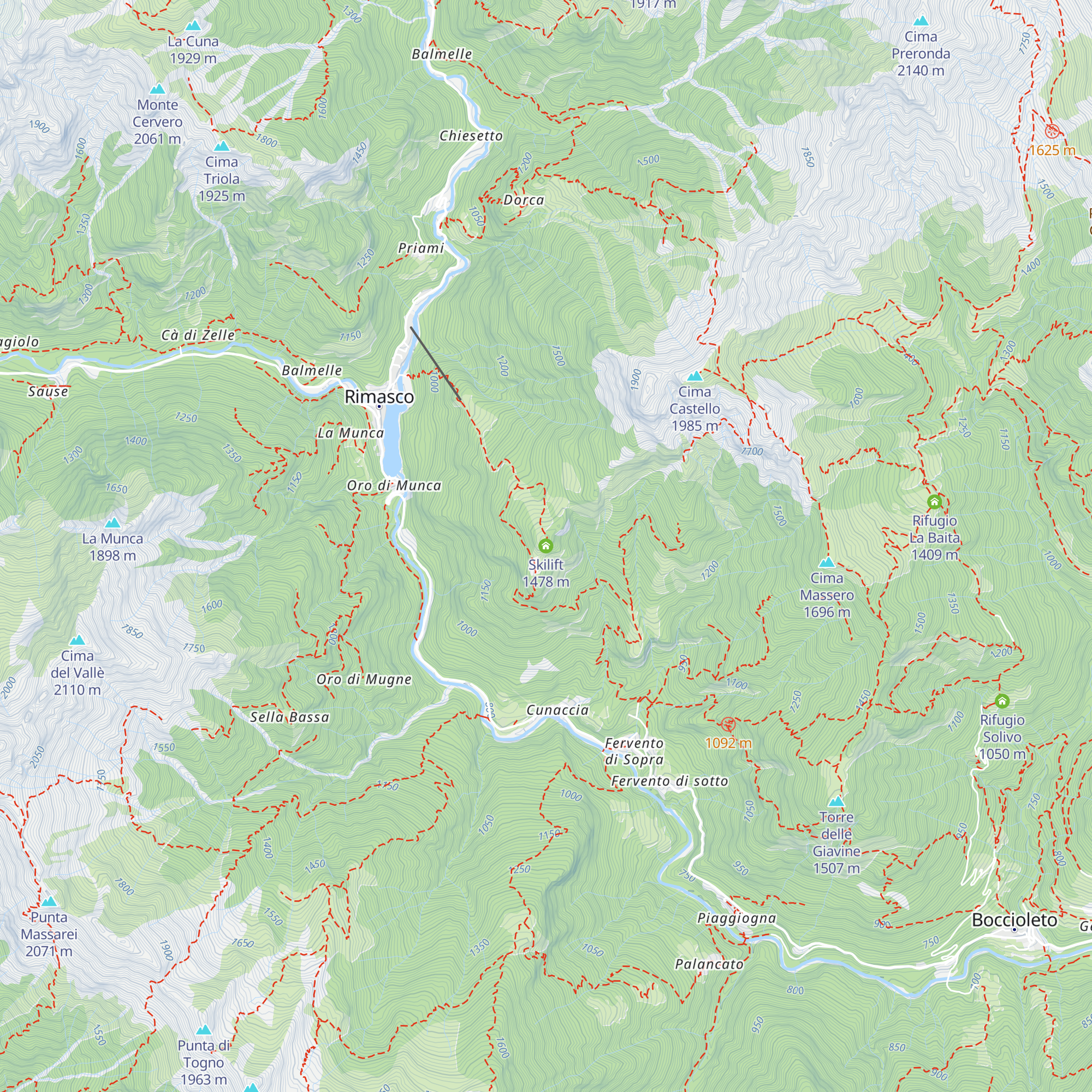 Skilift map