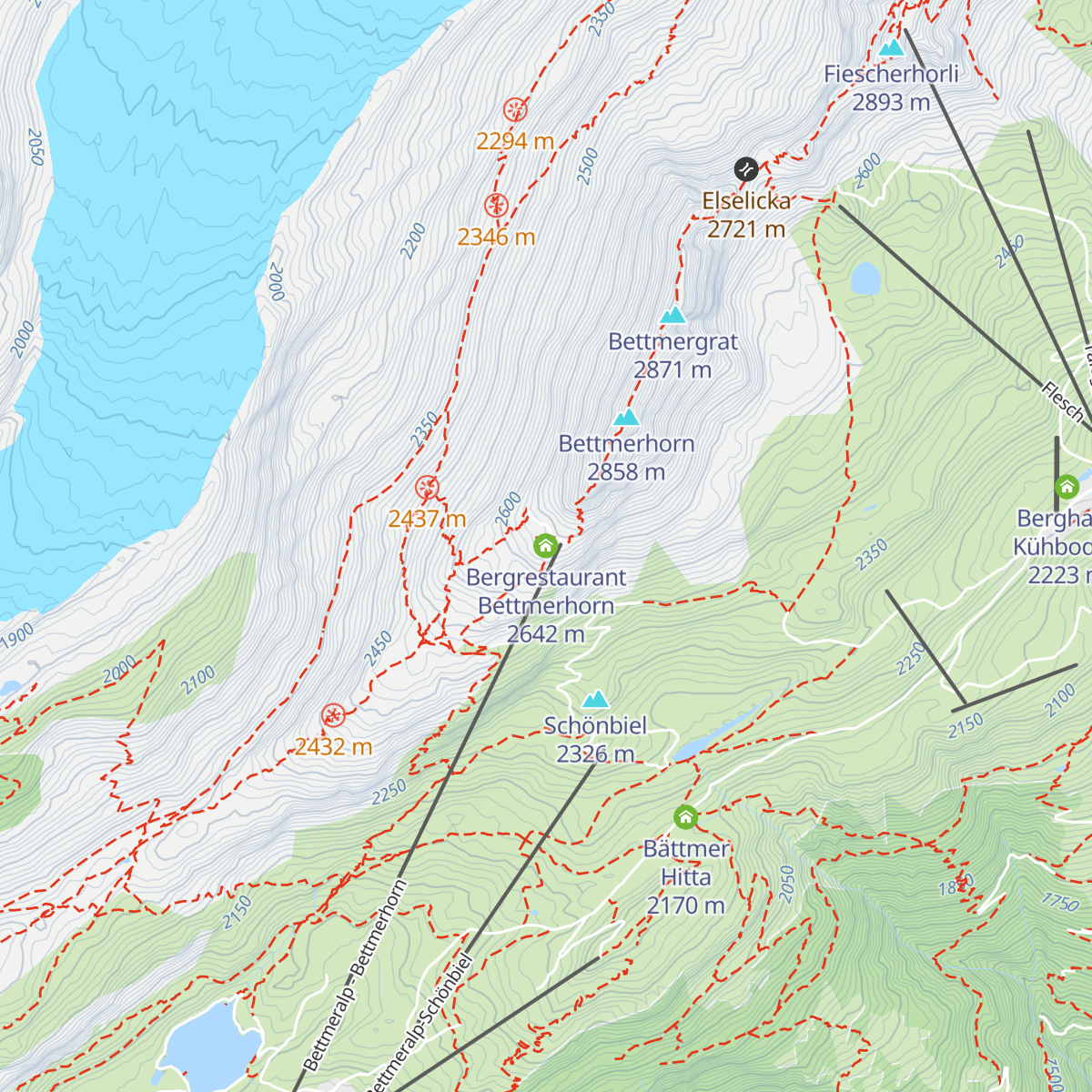 Bergrestaurant Bettmerhorn map