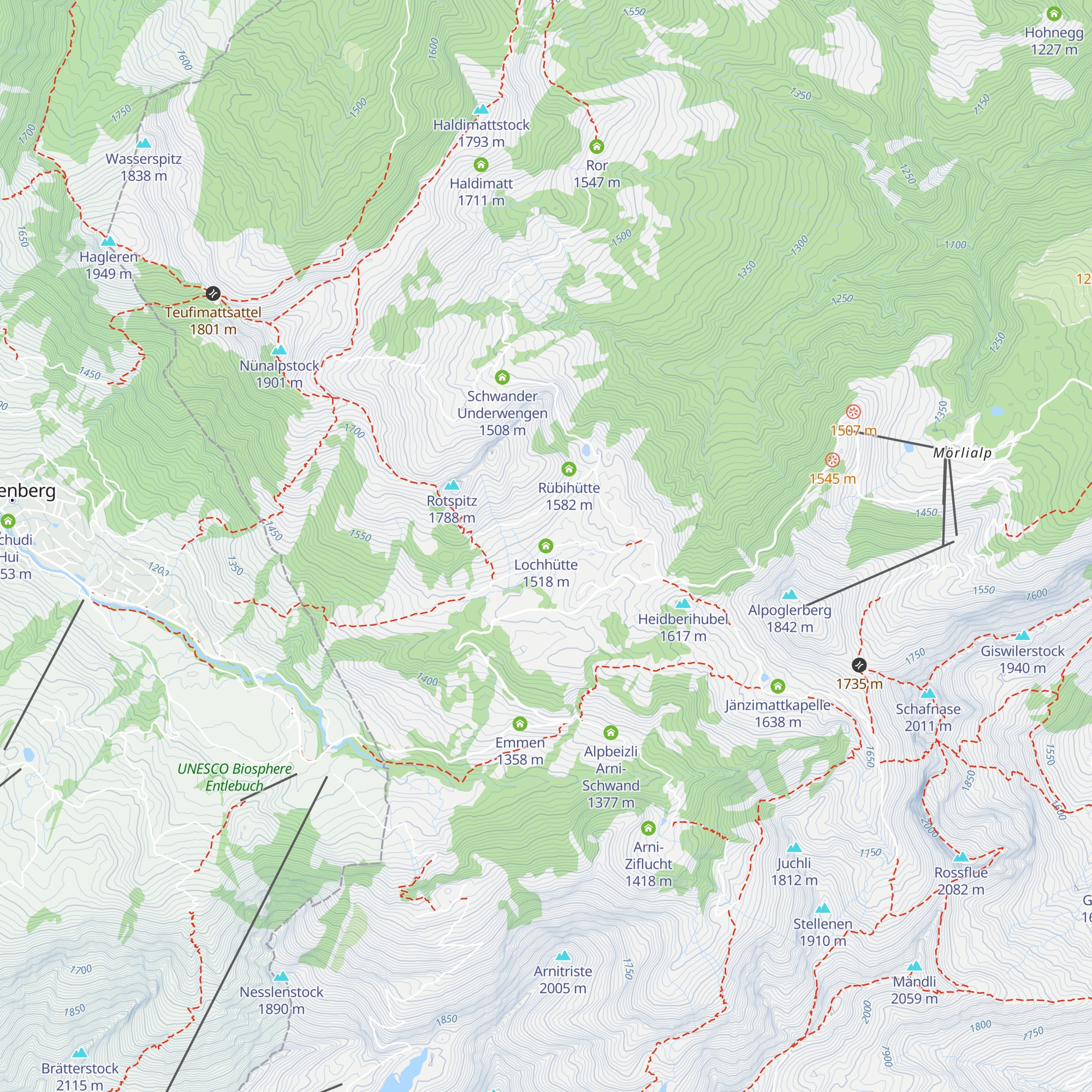 Lochhütte map