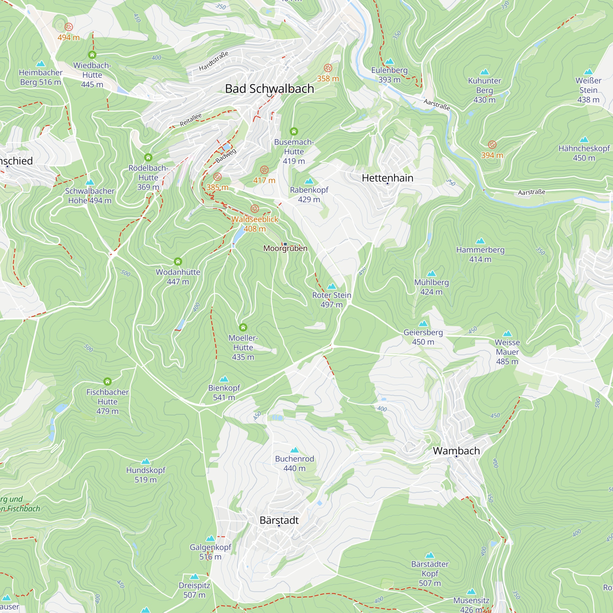 Bogerts-Hütte map