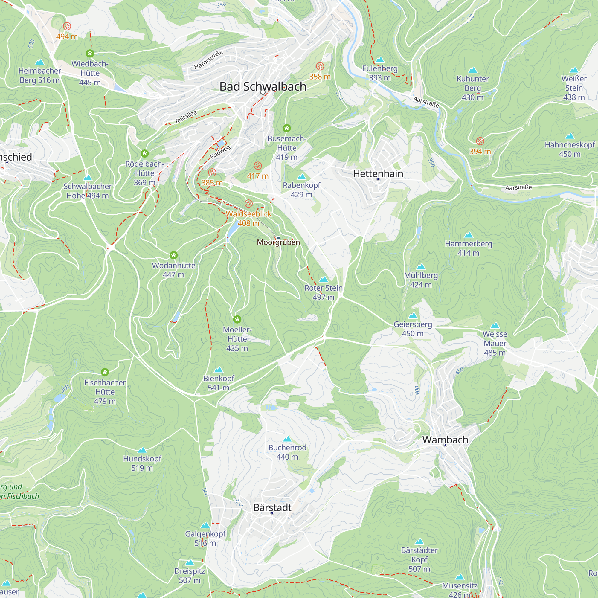 Bogerts-Hütte map