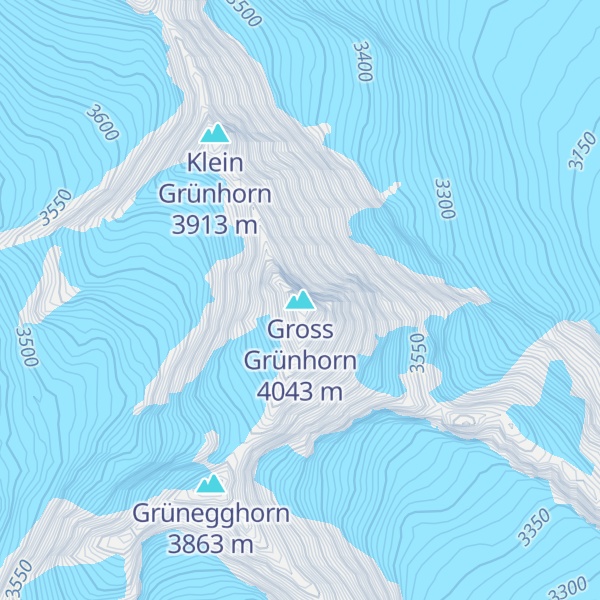 Map of Gross Grünhorn