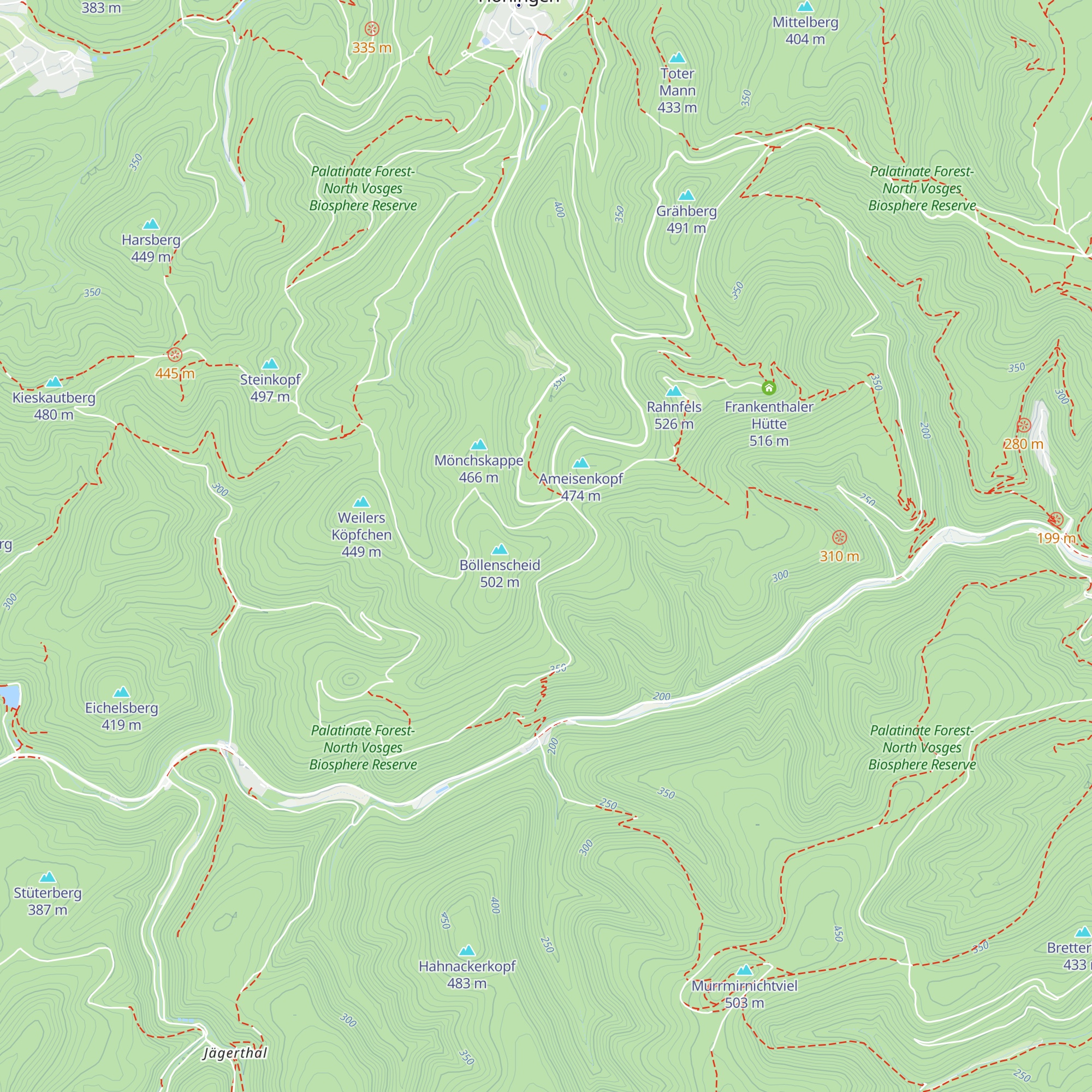 Freinsheimer Hütte map