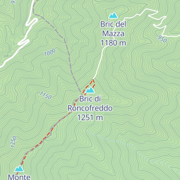 Map of Bric di Roncofreddo