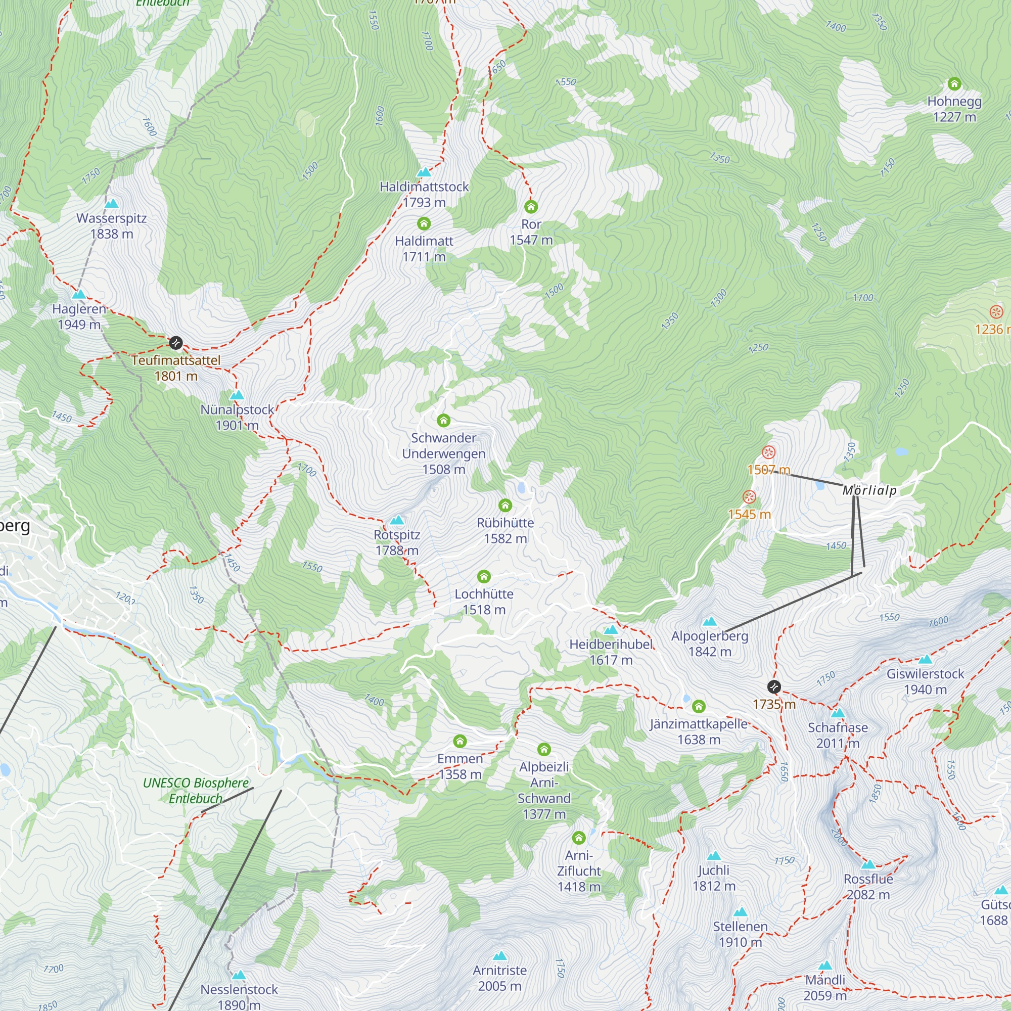 Rübihütte map