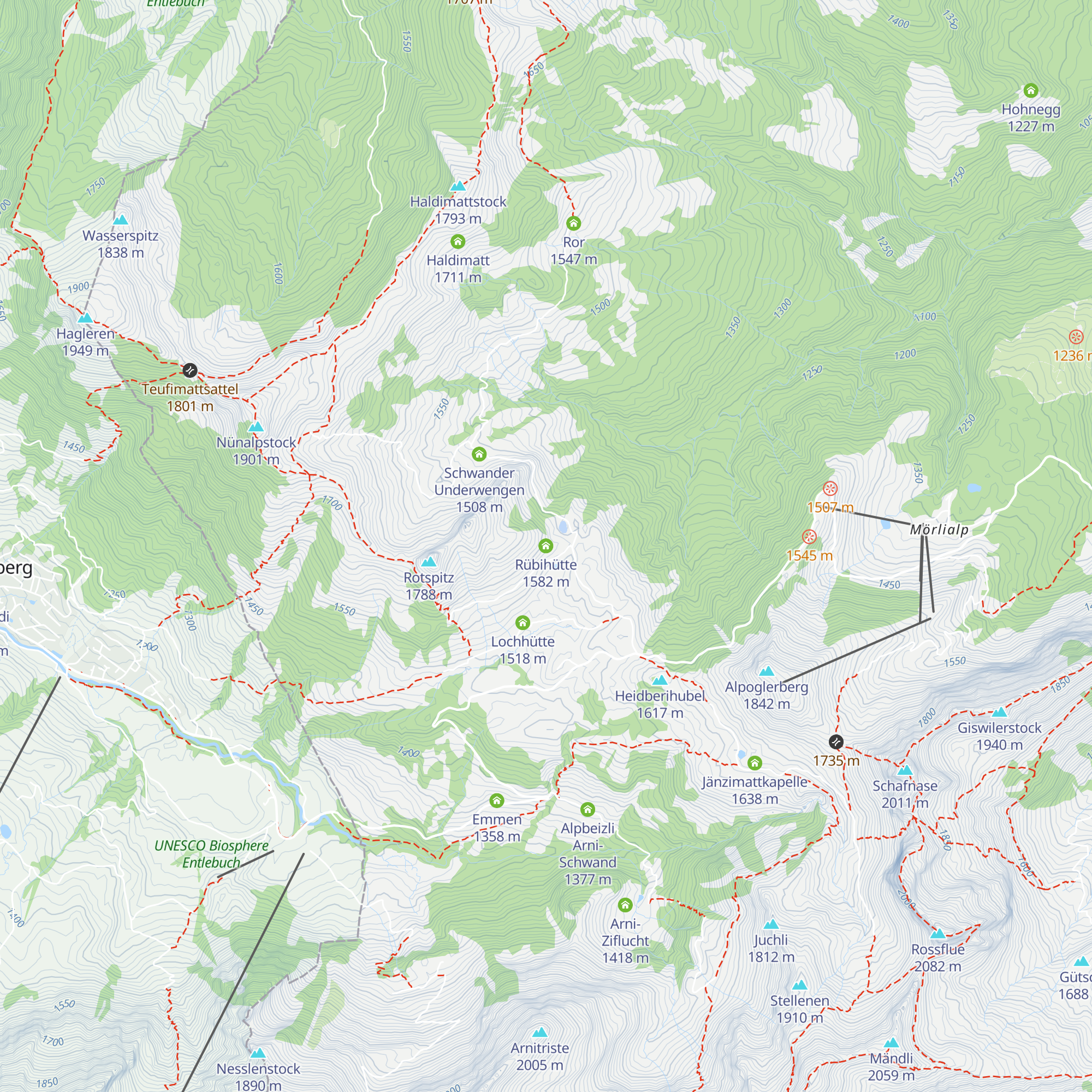 Rübihütte map