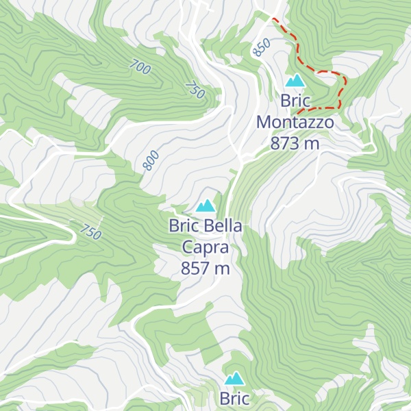 Map of Bric Bella Capra