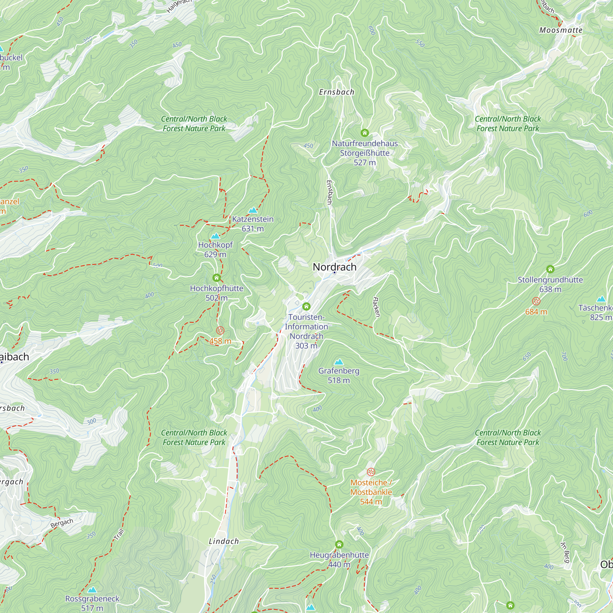 Touristen-Information Nordrach map